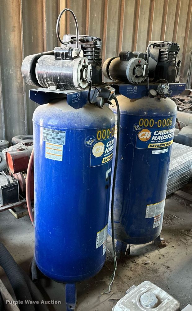image for item ER8887 (2) Campbell Hausfeld air compressors