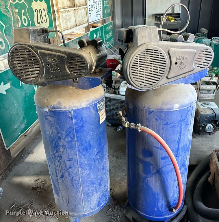 image for item ER8887 (2) Campbell Hausfeld air compressors