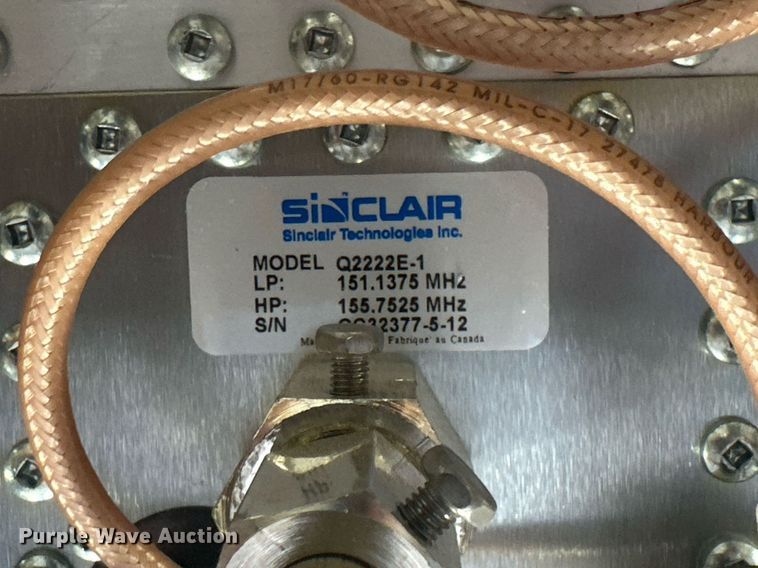 image for item ER8913 (15) Sinclair Q2222E-1 VHF duplexers