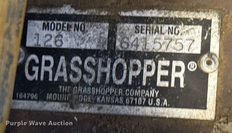 image for item NN9673 2014 Grasshopper 126 ZTR lawn mower