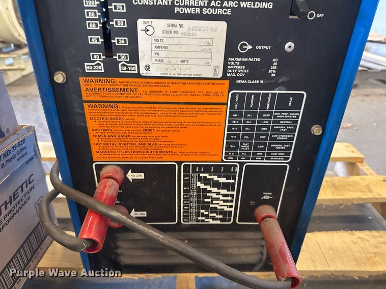 image for item NN9676 Miller Thunderbolt 225 welder