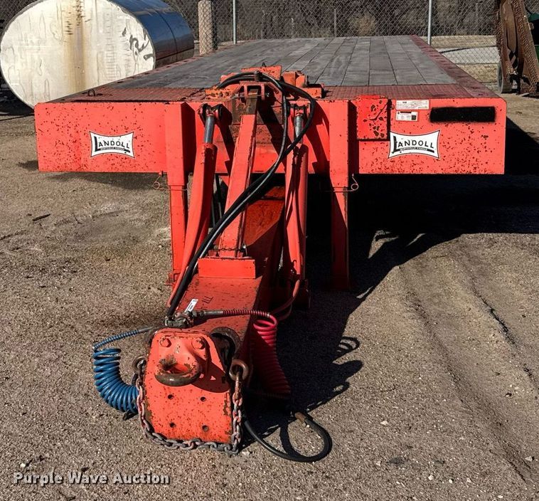 image for item NN9680 1994 Landoll tilt deck equipment trailer