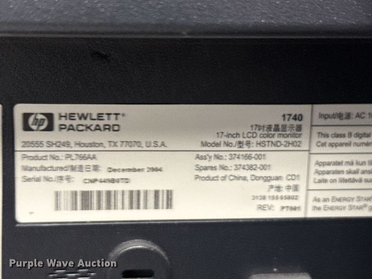 image for item NN9685 (13) HP monitors