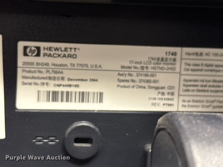 image for item NN9685 (13) HP monitors