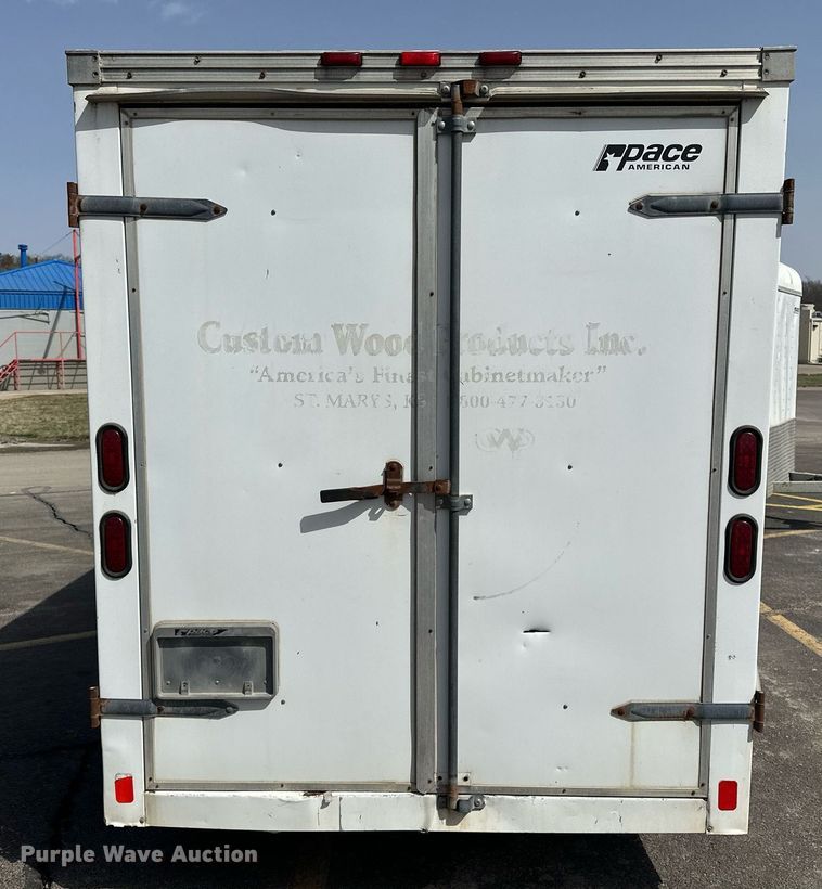 image for item DF8463 2004 Pace American enclosed cargo trailer
