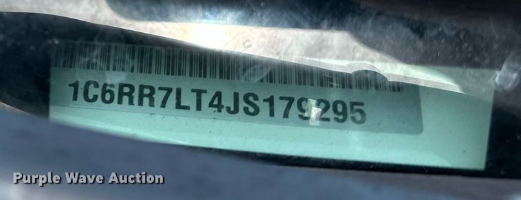 image for item DF8473 2018 Dodge Ram 1500 Crew Cab pickup truck