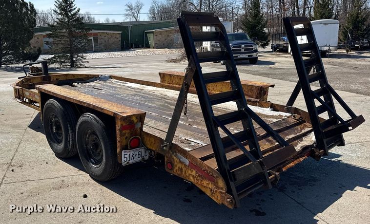 image for item DH9880 1996 Belshe T1 equipment trailer