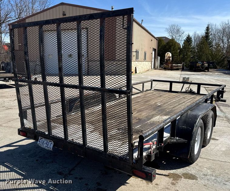 image for item DH9882 2016 Doolittle utility trailer