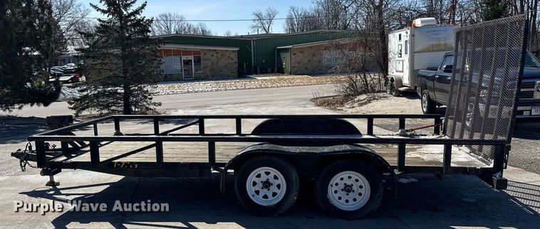 image for item DH9882 2016 Doolittle utility trailer