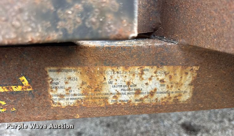 image for item DH9892 2016 Doolittle 8412 utility trailer