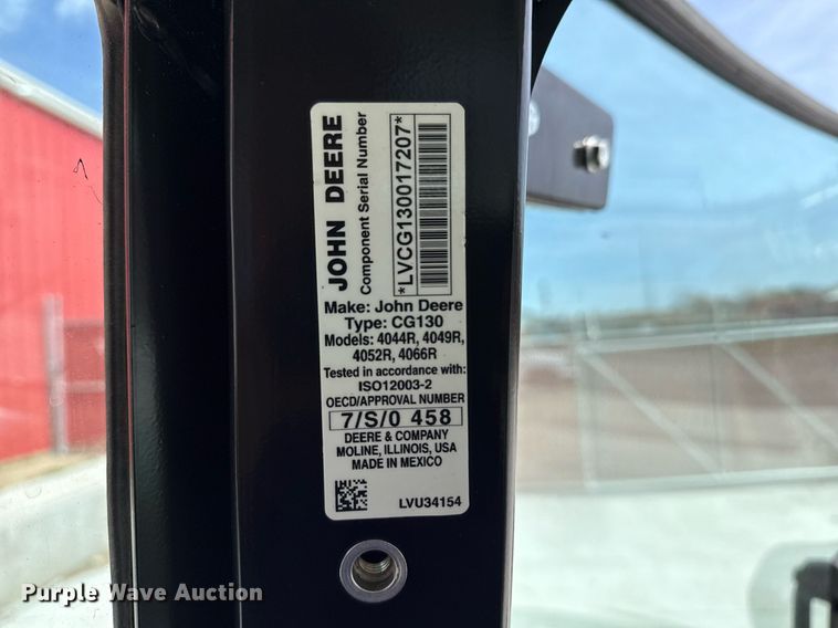 image for item DM5624 2022 John Deere 4052R MFWD tractor