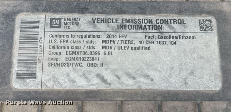 image for item DM5630 2014 GMC Savana G3500  delivery van