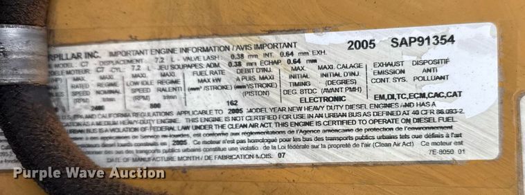 image for item DM5634 2006 Blue Bird All American bus