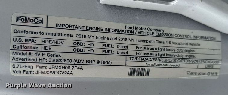 image for item DM5635 2018 Ford F550 Super Duty  Crew Cab flatbed truck