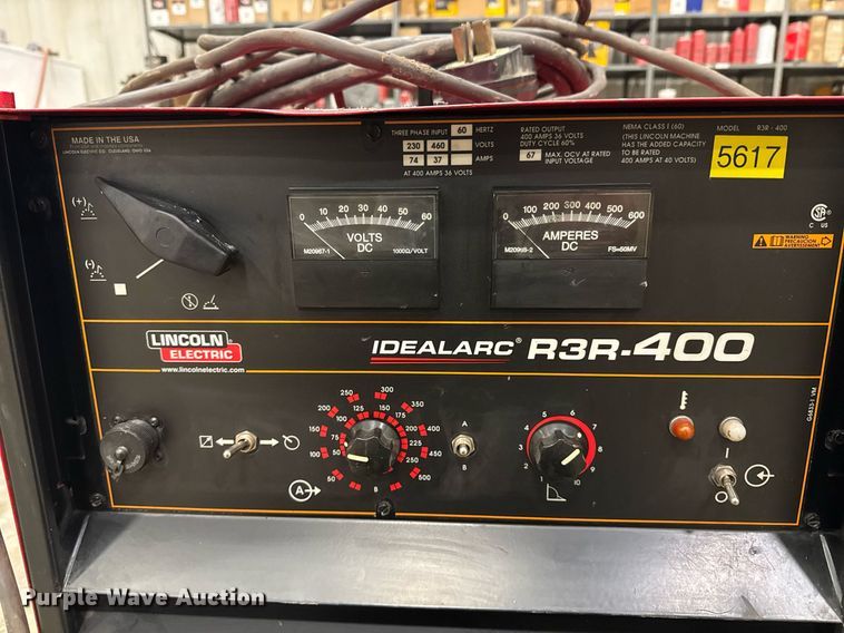 image for item DO0373 Lincoln Electric IdealArc R3R-400 welder