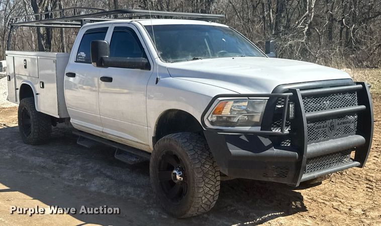 image for item DO0429 2015 Dodge Ram 2500 Crew Cab utility bed pickup truck