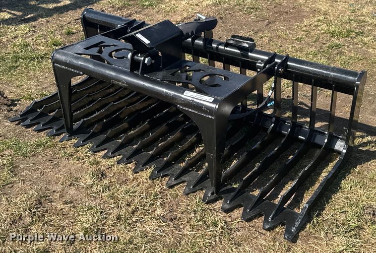 image for item DO0688 KC QT-SG-S76-V3 skid steer rock grapple bucket