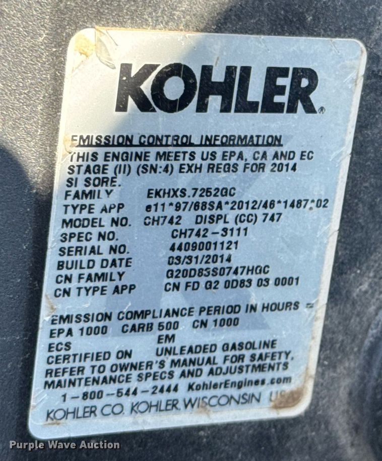 image for item DO0694 Grasshopper 725KT ZTR lawn mower