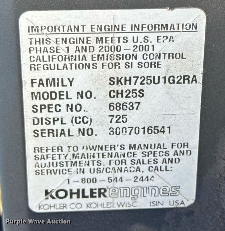 image for item DO0695 2000 Grasshopper 225 ZTR lawn mower