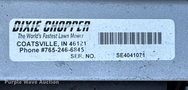 image for item DO0713 Dixie Chopper LT2000 ZTR lawn mower