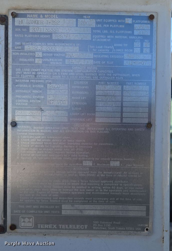 image for item DP6184 2008 Ford F450 Super Duty XL bucket truck