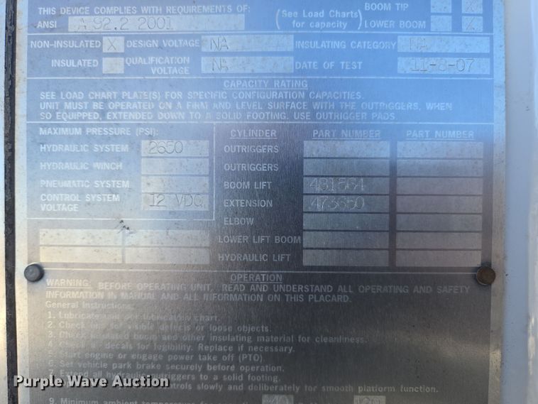 image for item DP6184 2008 Ford F450 Super Duty XL bucket truck