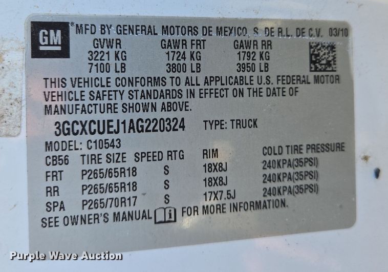 image for item DP6226 2010 Chevrolet Silverado Hybrid Crew Cab pickup truck