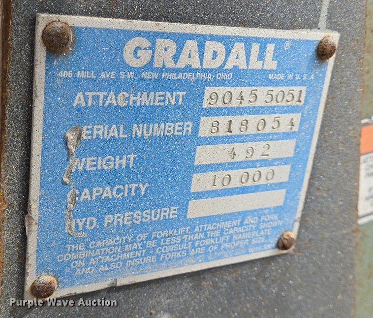 image for item DT4765 2007 Gradall 534D9-45 telehandler