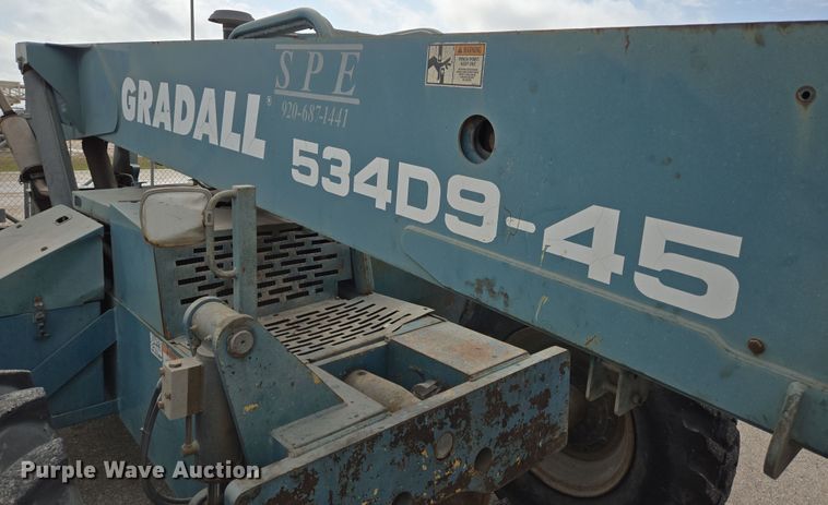 image for item DT4765 2007 Gradall 534D9-45 telehandler