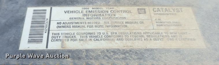 image for item DT6514 2008 GMC Sierra 1500 pickup truck