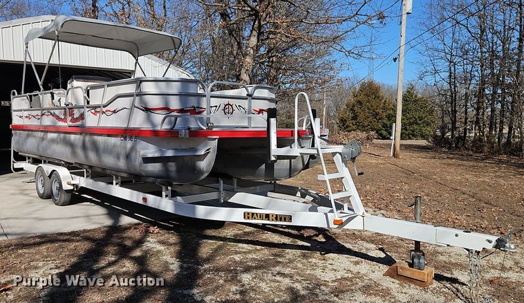 image for item DT7631 1997 Playcraft Powertoon 2600 pontoon boat