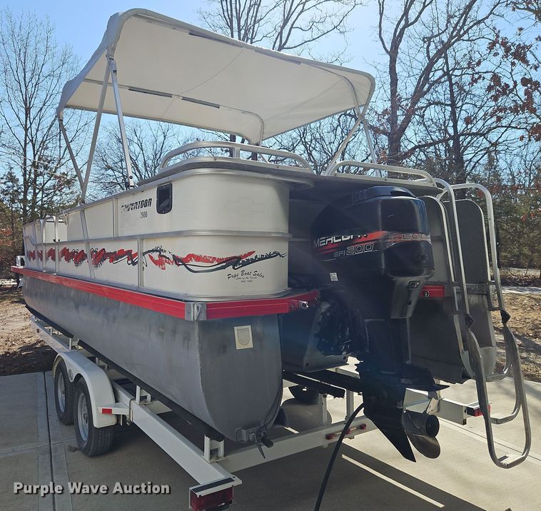 image for item DT7631 1997 Playcraft Powertoon 2600 pontoon boat