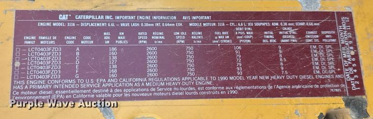 image for item DU3376 1991 GMC TopKick flatbed truck