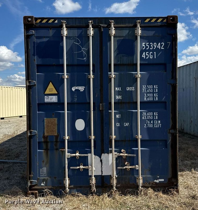 image for item DU3423 2007 CIVET shipping container