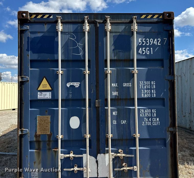 image for item DU3423 2007 CIVET shipping container