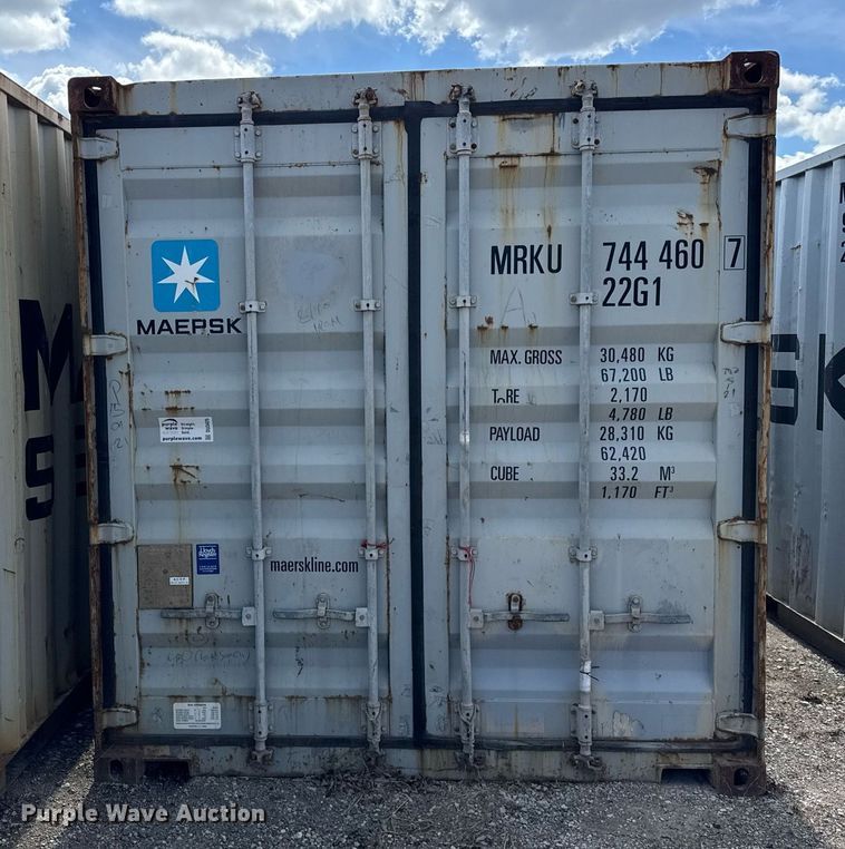 image for item DU3425 2011 CIMC shipping container 