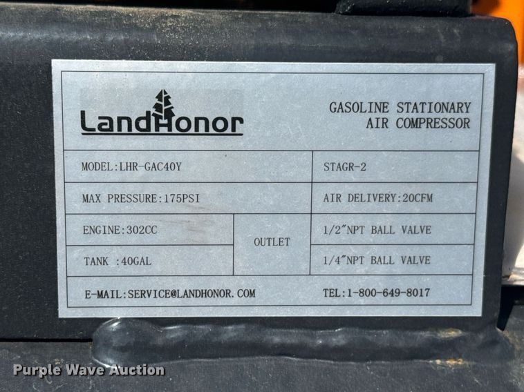 image for item DU9713 LandHonor LHR-GAC40Y air compressor