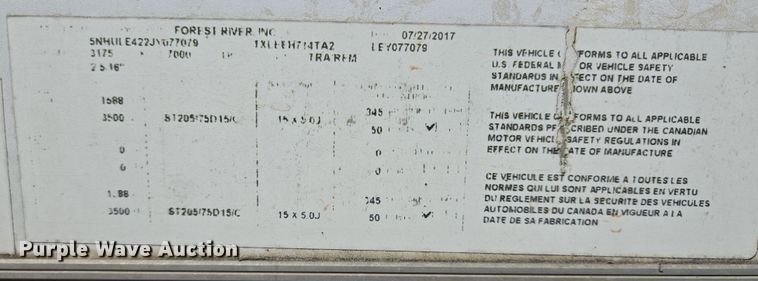 image for item DV1281 2018 Forest River Cargo Mate enclosed cargo trailer