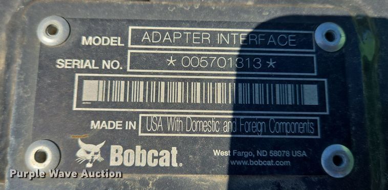 image for item DV1376 Bobcat adapter interface 