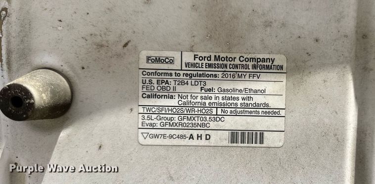 image for item DW5084 2016 Ford F150 pickup truck