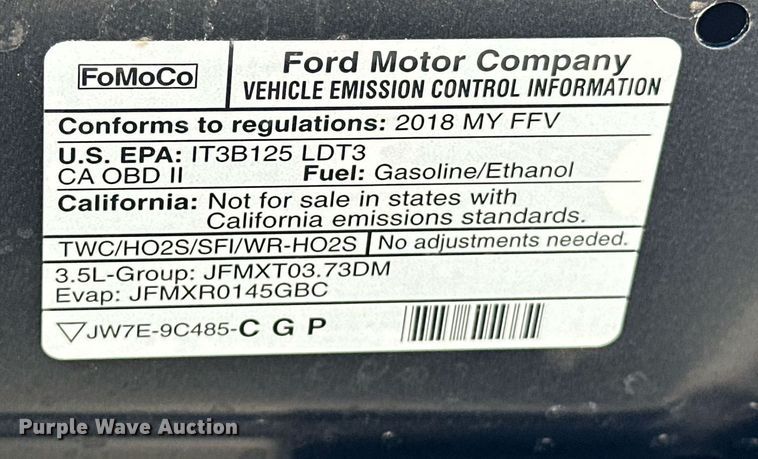 image for item DW5099 2018 Ford Explorer SUV