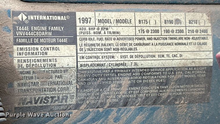 image for item DW5107 1998 International 4700 4X2 box truck