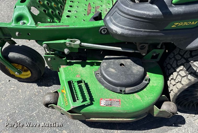 image for item ED4086 2016 John Deere Z930M ZTR lawn mower