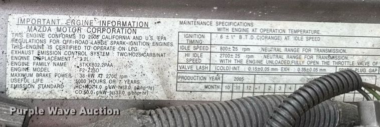 image for item ED4114 2006 Hyster H50FT forklift