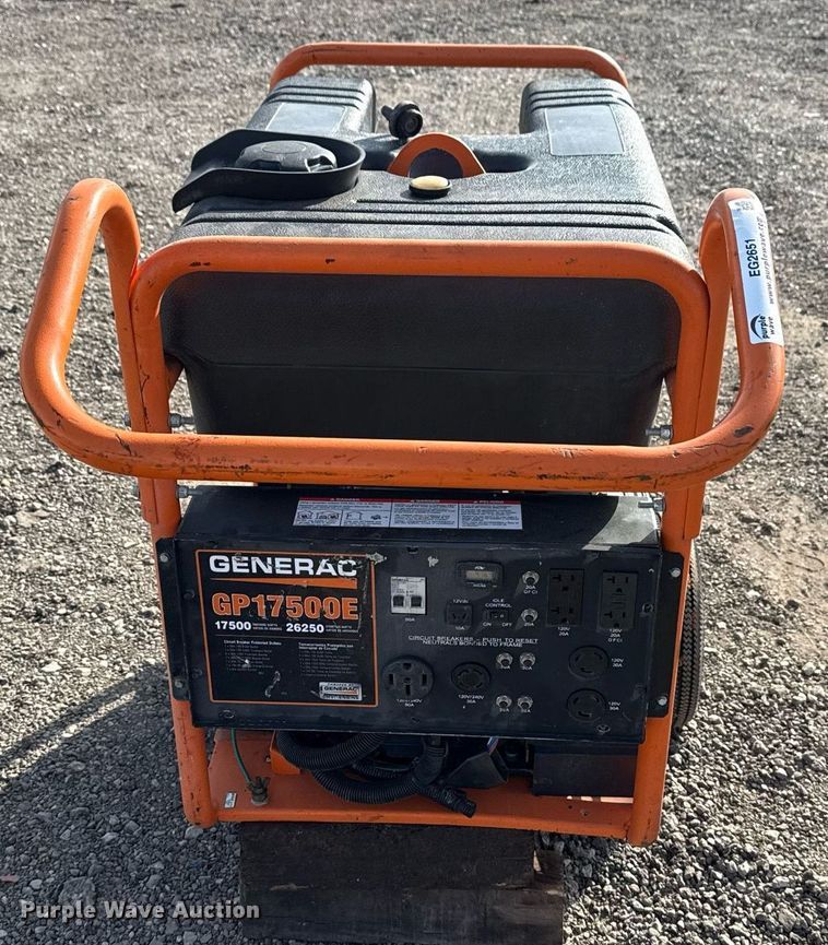 image for item EG2651 Generac GP17500 generator