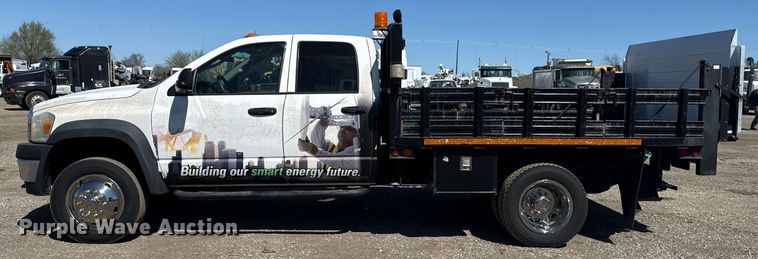 image for item EG2667 2009 Dodge Ram 5500 Quad Cab flatbed truck