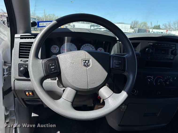 image for item EG2667 2009 Dodge Ram 5500 Quad Cab flatbed truck