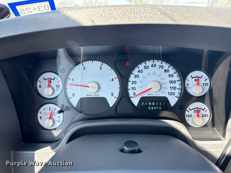 image for item EG2667 2009 Dodge Ram 5500 Quad Cab flatbed truck