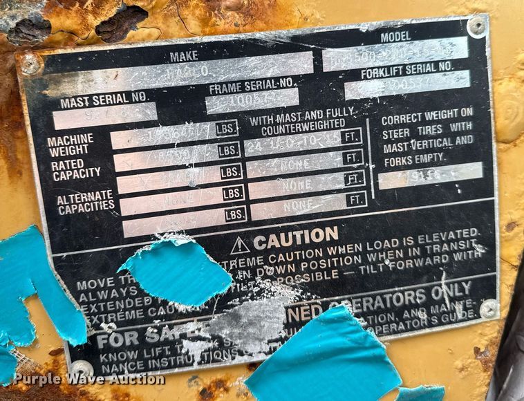 image for item EG5684 2007 Harlo HP8500-2WD-15-85 forklift