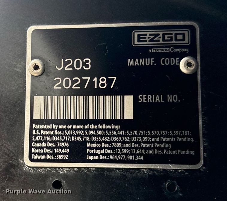 image for item EG8053 2003 E-Z-Go golf cart